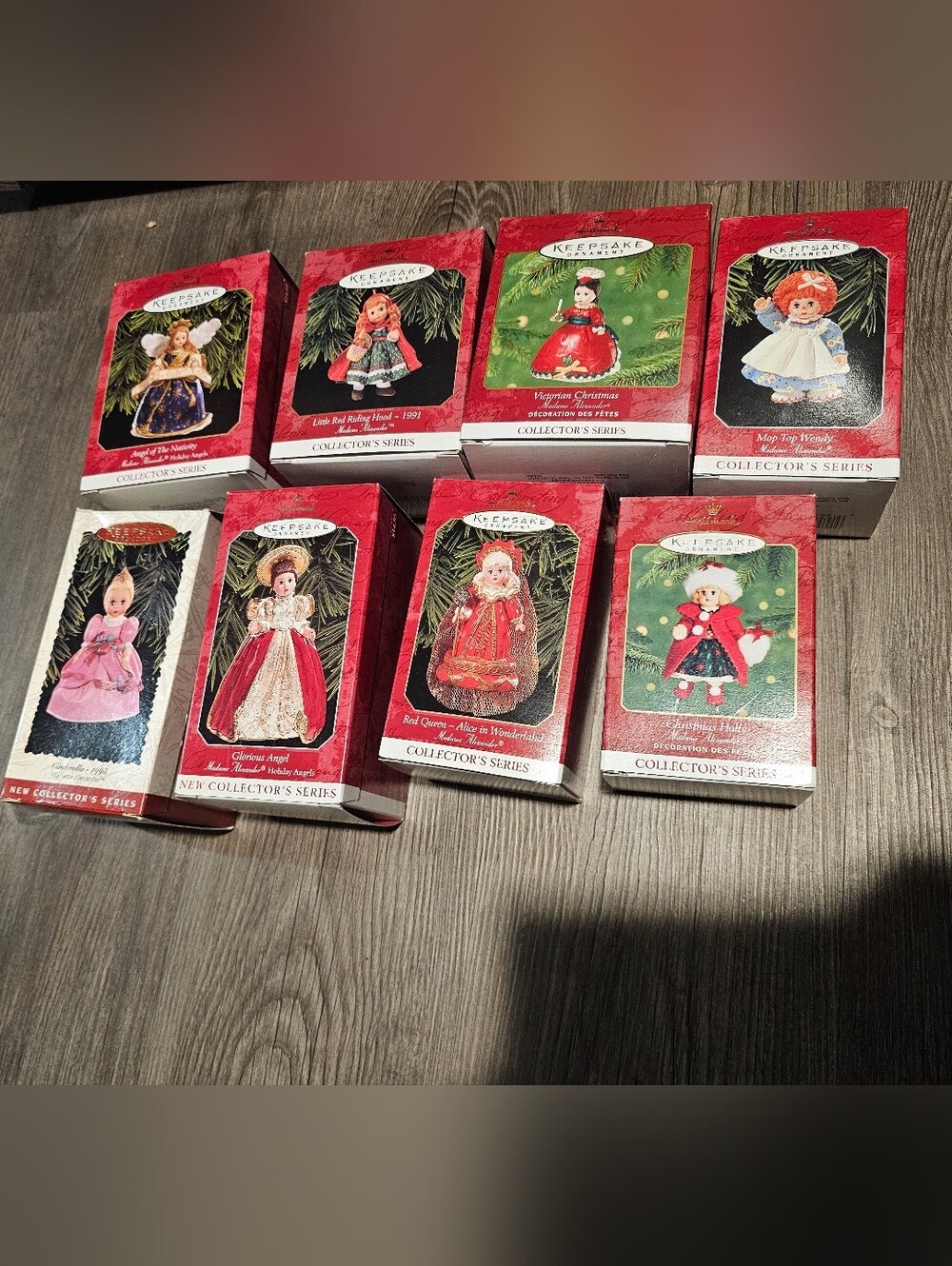 Vintage Hallmark Victorian & Madame Alexander Ornament Lot